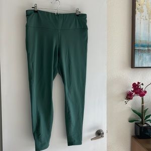 Fabletics Olive Green High Waisted Cold Leggings